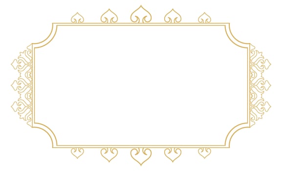 Calligraphic Frame Decoration in an Ornate Abstract Pattern. vector