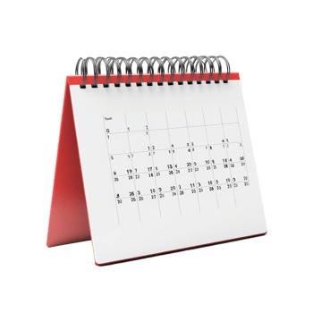 Table calendar for February showcasing daily dates isolated on a clean transparent background, table calendar 2023 february isolated on transparent background png