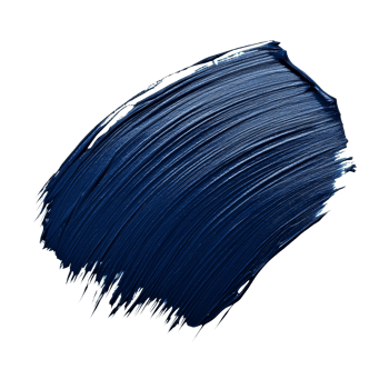 Navy blue paint smear brush stroke isolated on a clean transparent background for artistic design projects, navy blue paint smeart brush strokeisolated on transparent background png