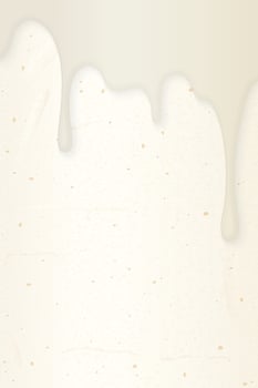 Melted white chocolate flows onto cream cake surface vertical background graphic illustration have blank space. vector
