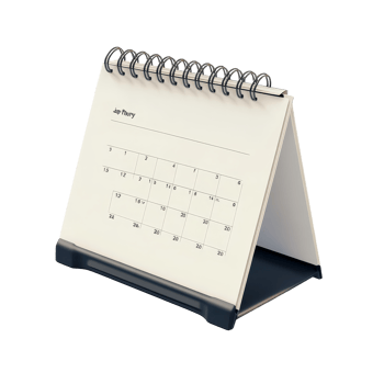 Table calendar for April displayed clearly on a transparent background showcasing days and weeks for planning, table calendar 2024 april isolated on transparent background png