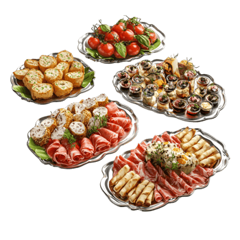 Delicious Food Platter Transparent Background png