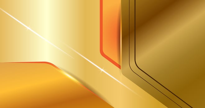 Abstract gold luxury Gradient background elements and glitter light lens flare effects decorations Bright gold stripy metallic backdrop luxury design vector
