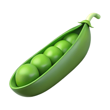 stunning classic Single green pea pod original png