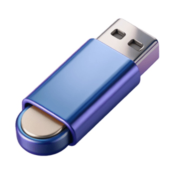 beautiful abstract USB flash drive with metal casing premium png