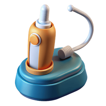 elegant abstract Electric toothbrush with charging base exclusive png