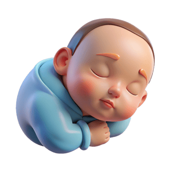 extraordinary vintage Sleeping infant, peaceful, high quality png