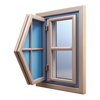 beautiful abstract Casement window, hinged, side opening professional png