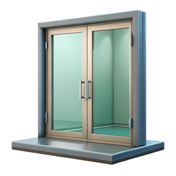 vibrant minimalist Sliding glass door, patio access 4K png