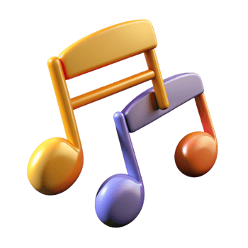 wonderful contemporary Musical notes, professional png