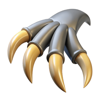 magnificent contemporary Harpy talons, sharp claws, genuine png