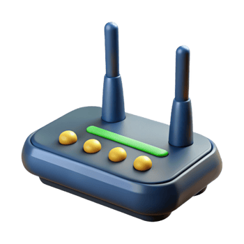 stunning artistic Wireless router with antennas professional png