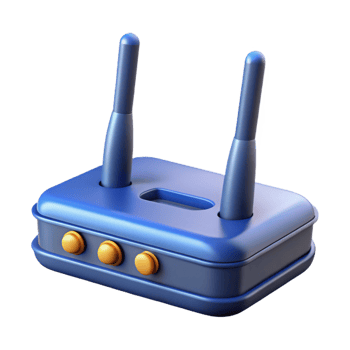 wonderful artistic Wireless router with antennas high resolution png