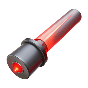 vibrant modern Laser pointer with red beam genuine png