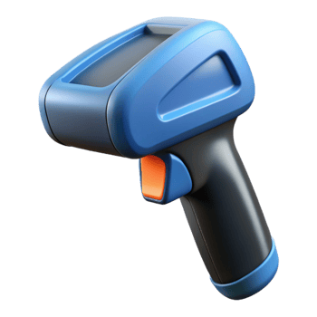 impressive minimalist Bar code scanner with integrated handle original png