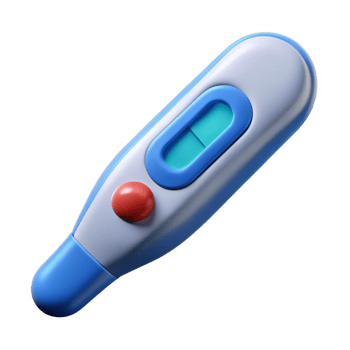 impressive modern Digital thermometer with LCD screen high resolution png