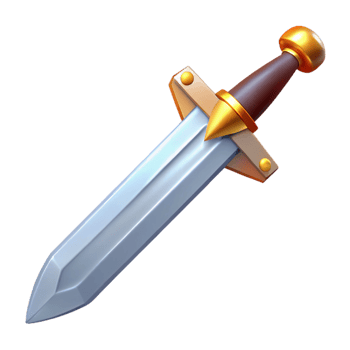 magnificent rustic Excalibur, King Arthur's sword, original png