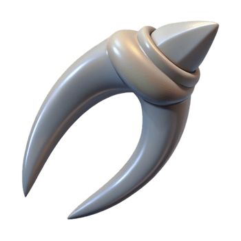elegant modern Harpy talon, single sharp talon, high quality png