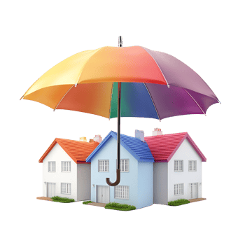 Open Rainbow Umbrella Transparent Background png