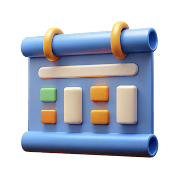 elegant abstract Project management Gantt chart icon high resolution png