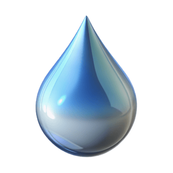 vibrant rustic A raindrop, abstract and transparent genuine png