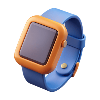 beautiful minimalist Smartwatch with fitness tracker display, authentic png