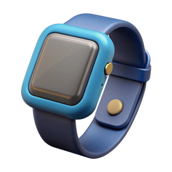 wonderful abstract Smartwatch with fitness tracker display, high quality png