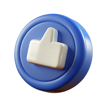 beautiful vintage Social media like button icon, original png
