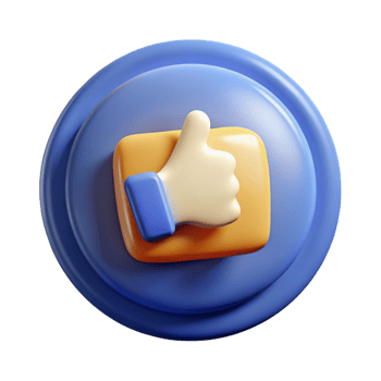 impressive abstract Social media like button icon, exclusive png