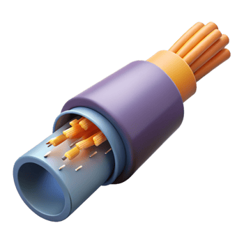 magnificent modern Damaged fiber optic cable, authentic png