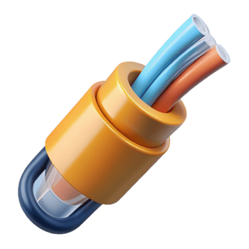 magnificent classic Damaged fiber optic cable, original png