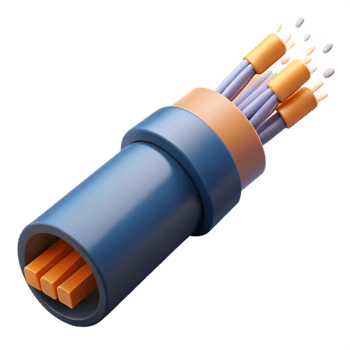 impressive modern Damaged fiber optic cable, authentic png