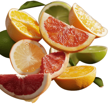 Fresh Citrus Fruits Including Lemon, Lime, Grapefruit, and Orange Arranged on a . png