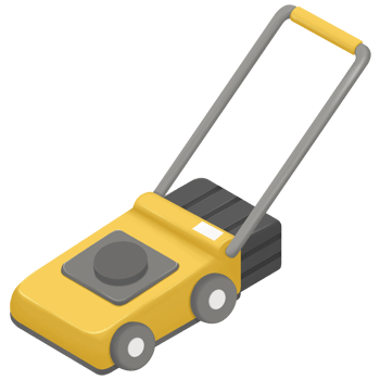 Gardening Lawn Mower gardening tool isometric png