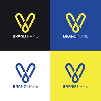 Creative V Letter Logo Design vector