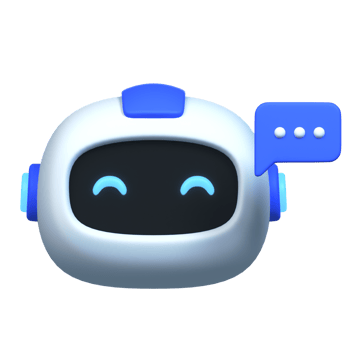 3D rendered chatbot illustration png