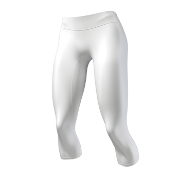 Short White Leggings Mockup With Transparent Background png