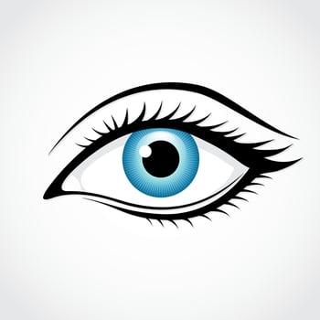 woman eye logo symbol vector
