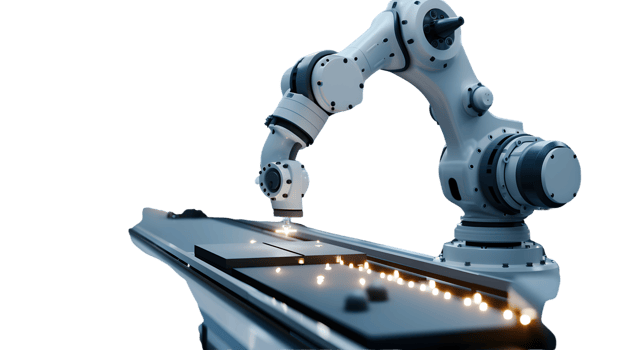 Advanced Robotic Arm in Action HighTech Automation for Industrial and Manufacturing Applicati png