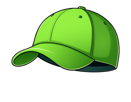 Green Baseball Cap png