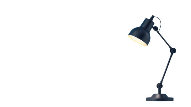 Modern Desk Lamp with Adjustable Arm and Warm Light for Home or Office Use png