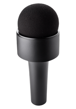 Isolated Microphone for Audio Recording on Transparent Background png
