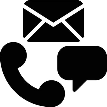 Contact Us, Contact Center, Helpdesk Glyph Solid Icon vector