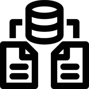 Data Architecture, Big Data, Architecture Outline Icon vector