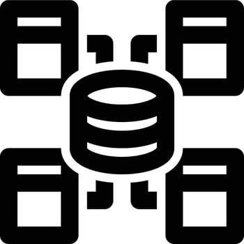 Data Modelling, Data Structure, Data Architecture Outline Icon vector