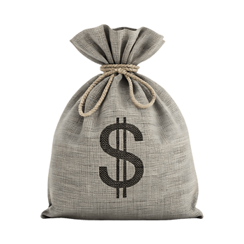 Money bag with dollar sign. Finance, wealth, investment concept. png