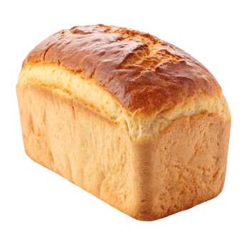 Freshly baked loaf of bread, golden crust, delicious bakery. png