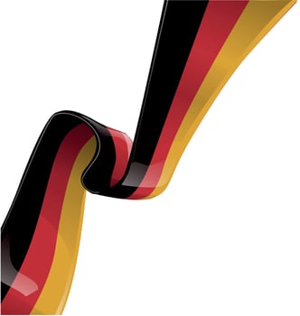 german ribbon flag vector
