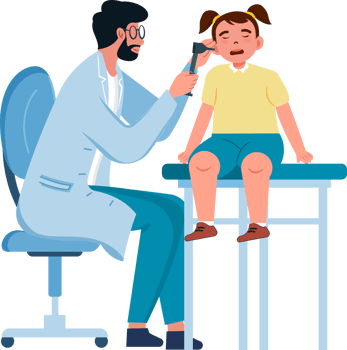 Otolaryngologist doctor examine young patient ear medical consultation medical care and healthcare png