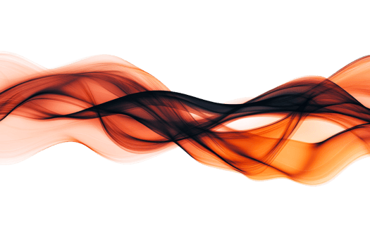 Colorful abstract wave patterns with a transparent background png